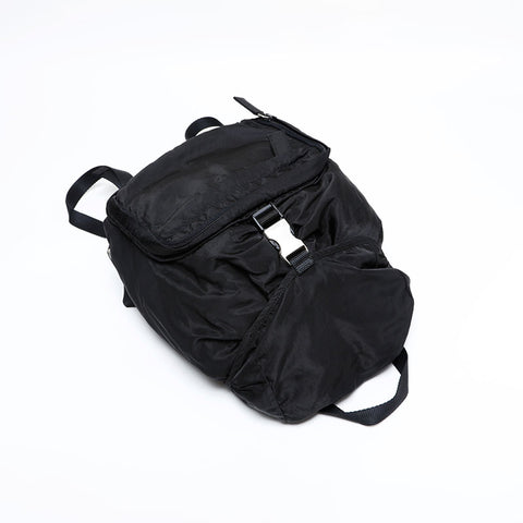 PRADA Nylon Small Backpack Â· Daypack black WS21945
