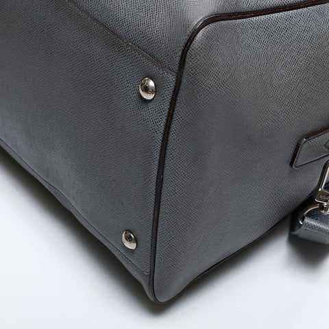 LOUIS VUITTON 2011 Taiga Neo Kendall Glacier Boston bag gray WS21947