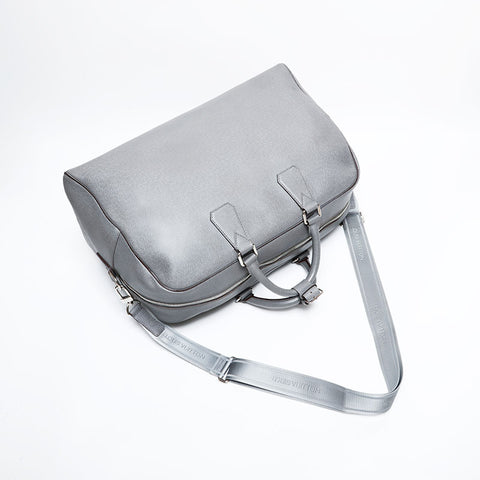 LOUIS VUITTON 2011 Taiga Neo Kendall Glacier Boston bag gray WS21947