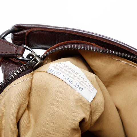 BOTTEGAVENETA Leather Hobo Handbag Brown WS21948