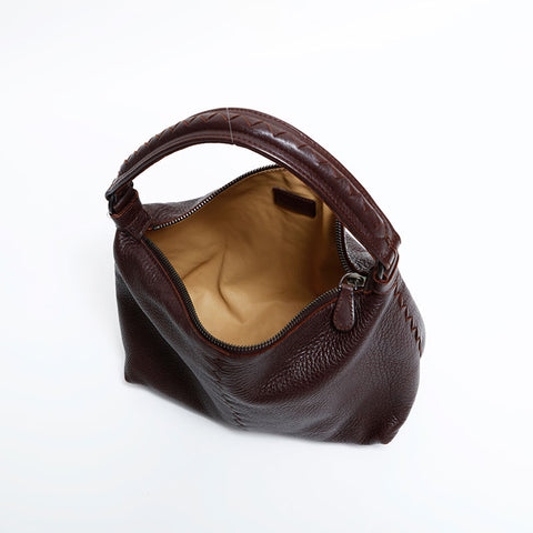 BOTTEGAVENETA Leather Hobo Handbag Brown WS21948
