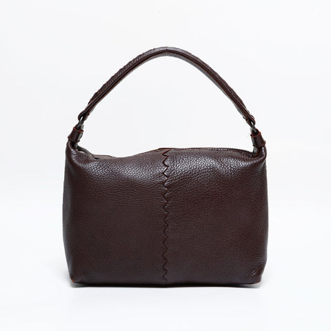 BOTTEGAVENETA Leather Hobo Handbag Brown WS21948