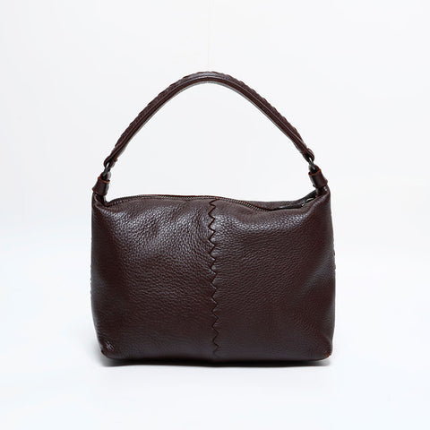 BOTTEGAVENETA Leather Hobo Handbag Brown WS21948