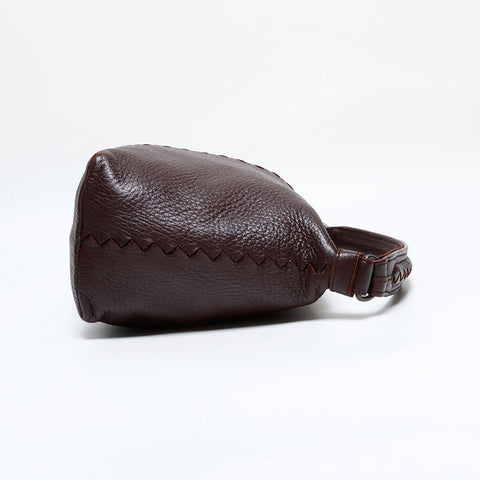 BOTTEGAVENETA Leather Hobo Handbag Brown WS21948