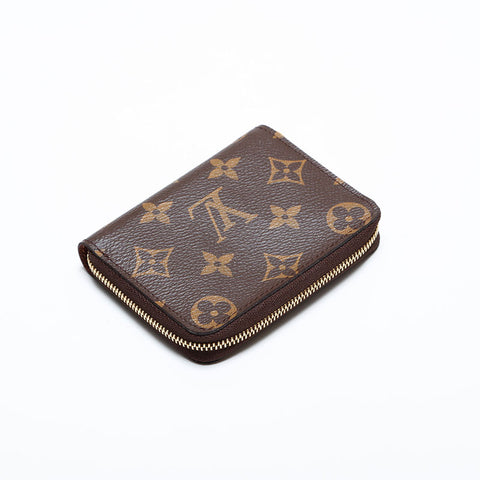 LOUIS VUITTON Monogram Zippy Coin Purse Coin case Brown WS21950