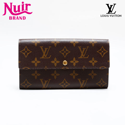 LOUIS VUITTON 2006 Monogram Portefeuille Sarah Purse Brown WS21951