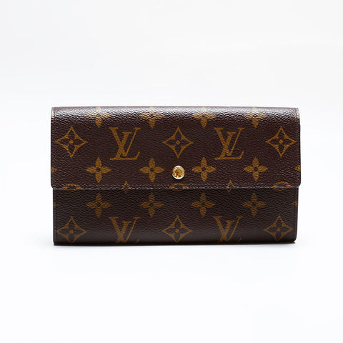 LOUIS VUITTON 2006 Monogram Portefeuille Sarah Purse Brown WS21951