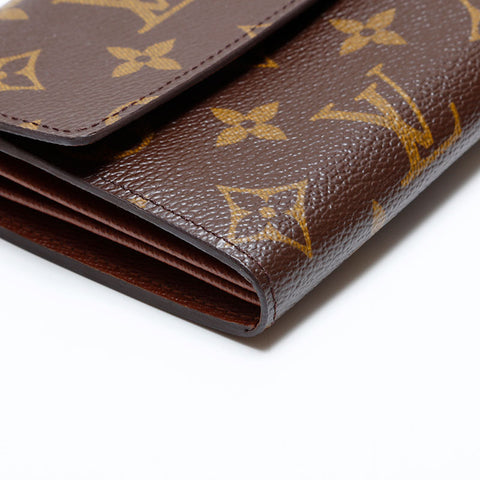 LOUIS VUITTON 2006 Monogram Portefeuille Sarah Purse Brown WS21951