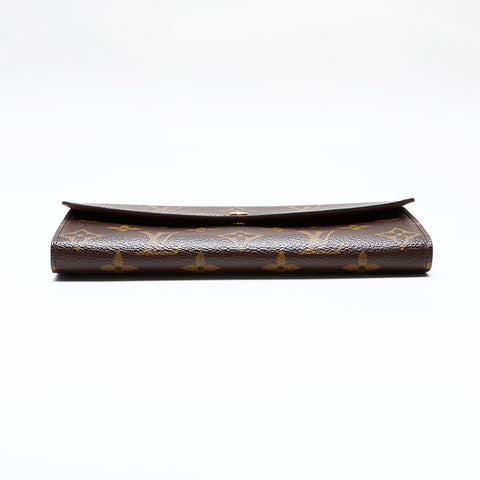LOUIS VUITTON 2006 Monogram Portefeuille Sarah Purse Brown WS21951