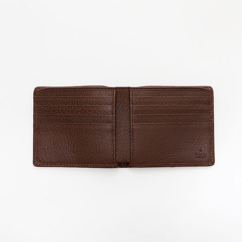 GUCCI Jumbo GG Canvas Compact Bifold Wallet Brown WS21953