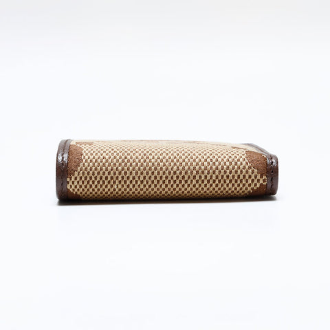 グッチ GUCCI ジャンボ GG キャンバス コンパクト 二つ折り財布 ブラウン WS21953