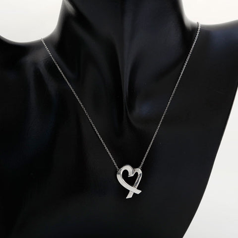 Tiffany & co. Coeur aimant 925 Collier Silver WS21955