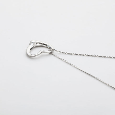 Tiffany＆Co。开放心大925项项链银WS21956