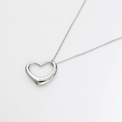 Tiffany＆Co。开放心大925项项链银WS21956