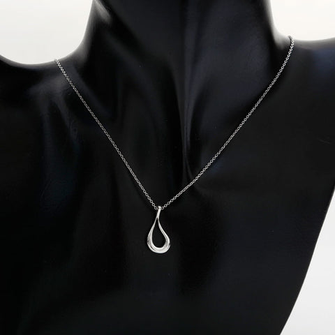 Tiffany＆Co。打开泪珠925项链银WS21958