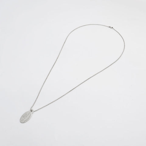 TIFFANY&Co. Return to Plate 925 Ball Chain Necklace Silver WS21960