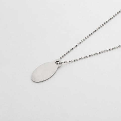 TIFFANY&Co. Return to Plate 925 Ball Chain Necklace Silver WS21960