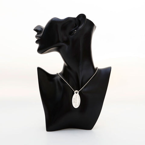 ティファニー TIFFANY&Co. リターントゥ プレート 925 ボールチェーン ネックレス シルバー WS21960