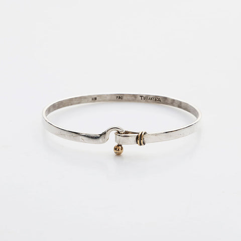 ティファニー TIFFANY&Co. フック&アイ バングル 925　750 ブレスレット シルバー WS21961