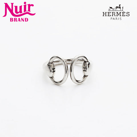 HERMES 925 No. 12 52 Nausicaa Ring Silver WS21965