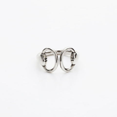 HERMES 925 No. 12 52 Nausicaa Ring Silver WS21965
