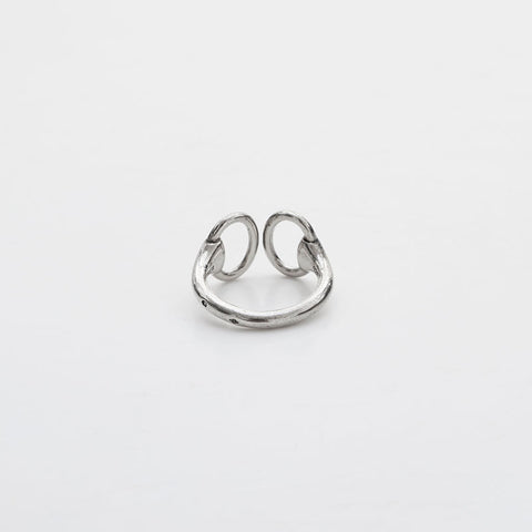 HERMES 925 No. 12 52 Nausicaa Ring Silver WS21965
