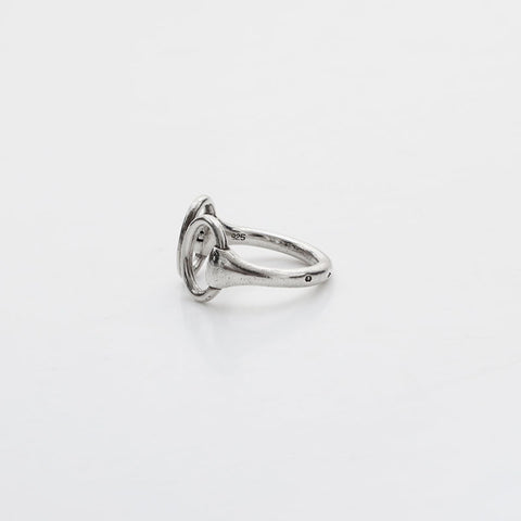 HERMES 925 No. 12 52 Nausicaa Ring Silver WS21965