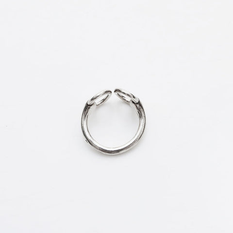 HERMES 925 No. 12 52 Nausicaa Ring Silver WS21965