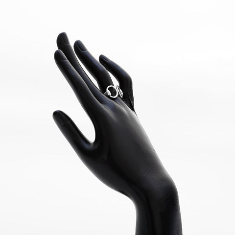 HERMES 925 No. 12 52 Nausicaa Ring Silver WS21965