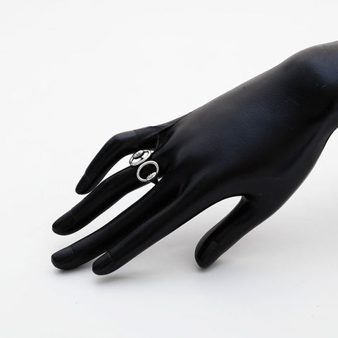 HERMES 925 No. 12 52 Nausicaa Ring Silver WS21965
