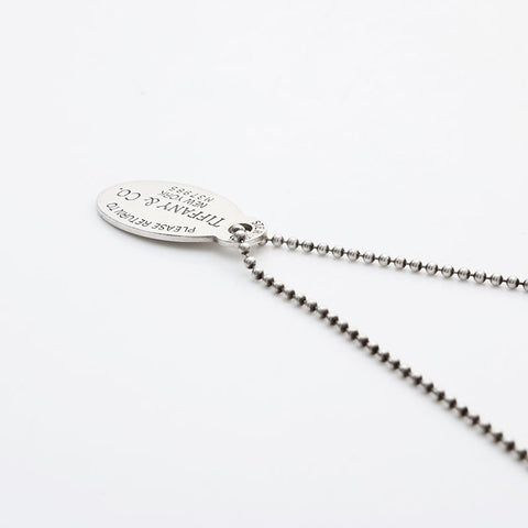 TIFFANY&Co. Return to Oval 925 Ball Chain Necklace Silver WS21967