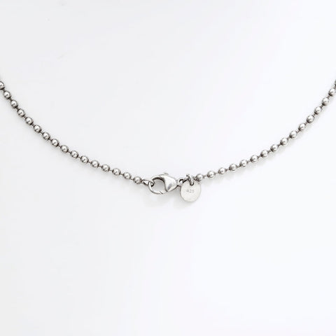 TIFFANY&Co. Return to Oval 925 Ball Chain Necklace Silver WS21967