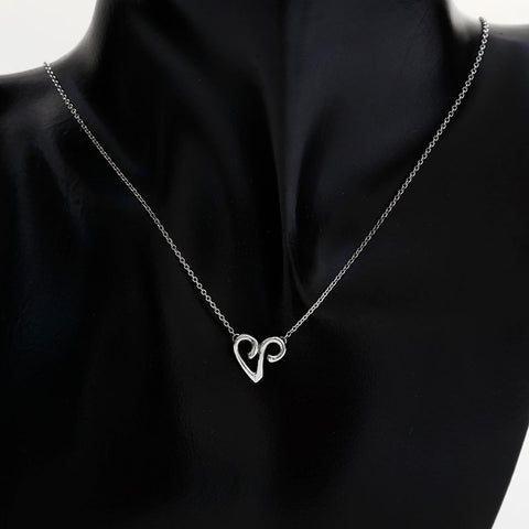 TIFFANY&Co. Alphabet V 925 Necklace Silver WS21969