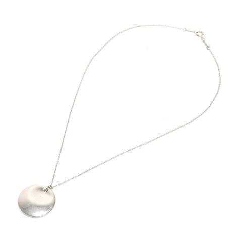 TIFFANY&Co. Round Plate 925 Necklace Silver WS21972