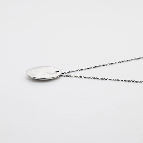 TIFFANY&Co. Round Plate 925 Necklace Silver WS21972