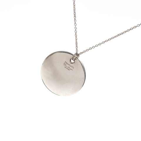 TIFFANY&Co. Round Plate 925 Necklace Silver WS21972