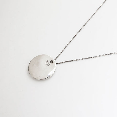 TIFFANY&Co. Round Plate 925 Necklace Silver WS21972