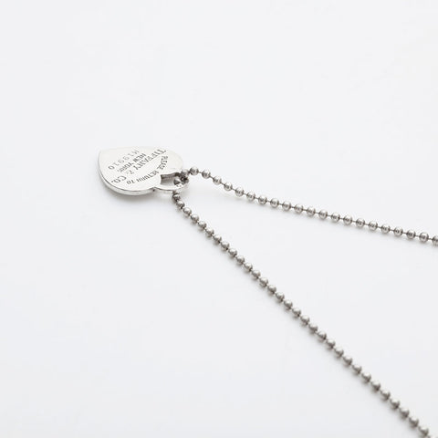 TIFFANY&Co. Return to Heart 925 Ball Chain Necklace Silver WS21973