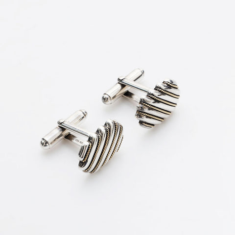 TIFFANY&Co. Combi Twist Cufflinks 925 750 Other accessories Silver WS21974