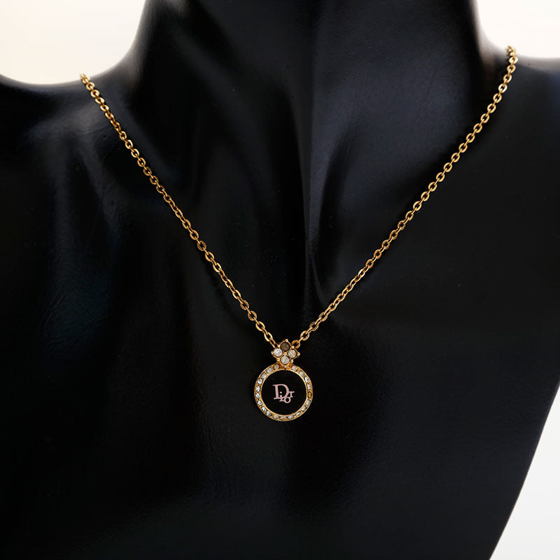 極美品 クリスチャンディオール Christian Dior ロゴ ネックレス 極美品 クリスチャンディオール Christian Dior ロゴ ネックレス