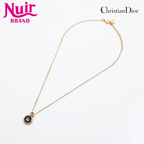 Christian Dior logo Necklace gold WS21976