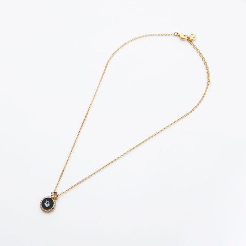 Christian Dior logo Necklace gold WS21976