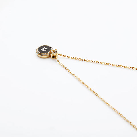 Christian Dior logo Necklace gold WS21976