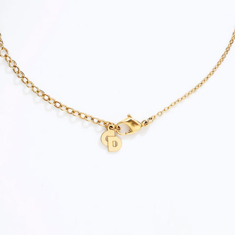 Christian Dior logo Necklace gold WS21976