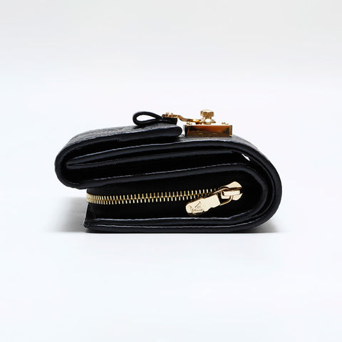 ルイ・ヴィトン LOUIS VUITTON モノグラム ポルトフォイユ メティス コンパクト 三つ折り財布 ブラック WS21977