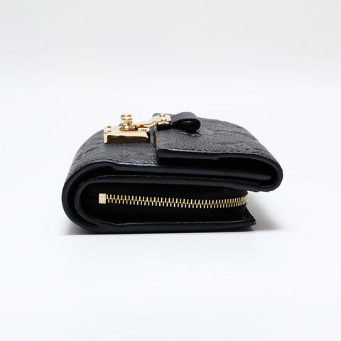 ルイ・ヴィトン LOUIS VUITTON モノグラム ポルトフォイユ メティス コンパクト 三つ折り財布 ブラック WS21977