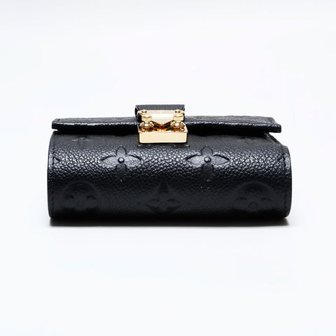 LOUIS VUITTON Monogram Portefeuille Metis Compact Tri-fold wallet black WS21977
