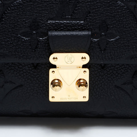 LOUIS VUITTON Monogram Portefeuille Metis Compact Tri-fold wallet black WS21977