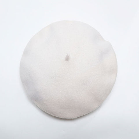 CHANEL COCO Mark 98P Wool 1998 beret Ivory WS21980
