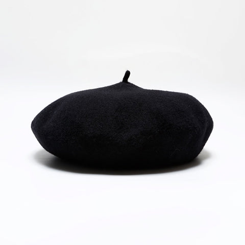 CHANEL COCO Mark 98P Wool 1998 beret black WS21981